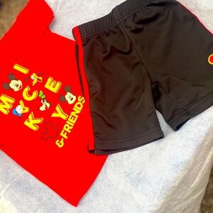 Boys Mickey short set